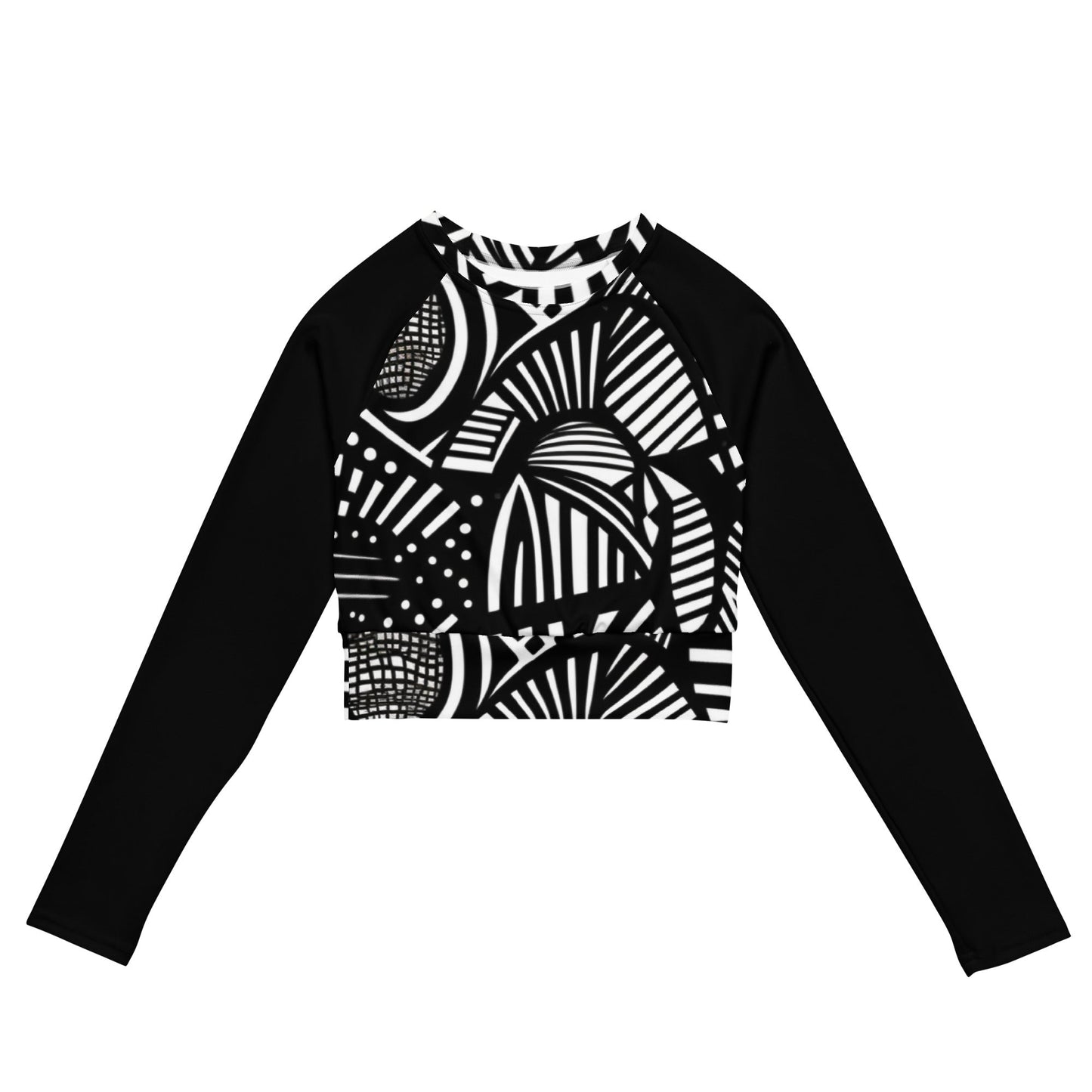 Tendai Print Crop Top-3