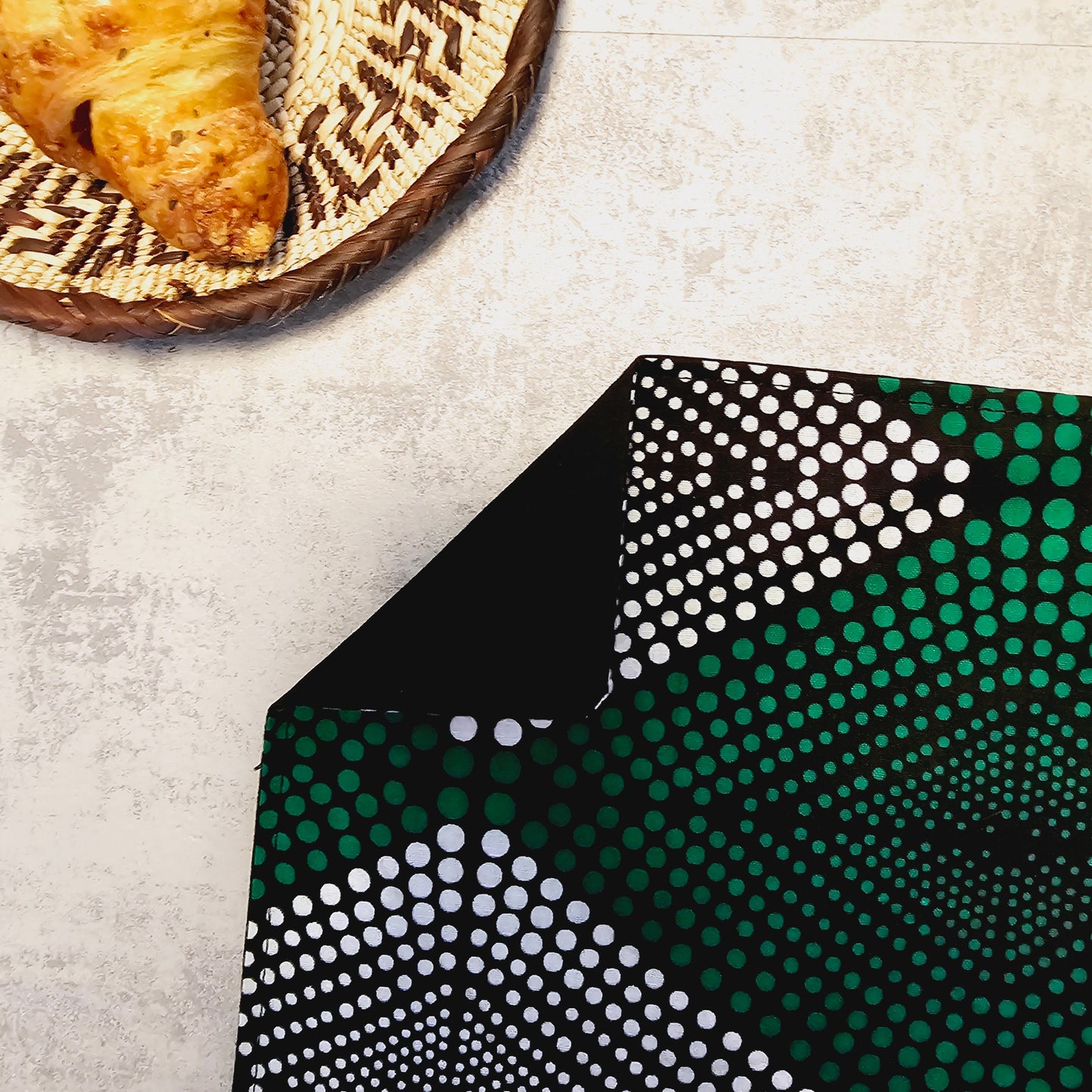 Handmade ''Bogolan'' Inspired Print Placemats | African Print Washable Placemats-2