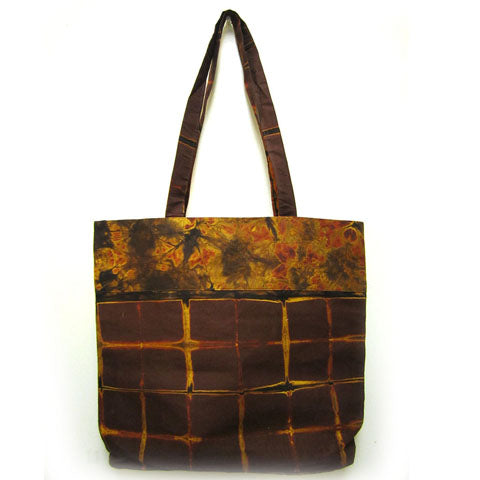 Tie Dye Tote Bag - Brown-0