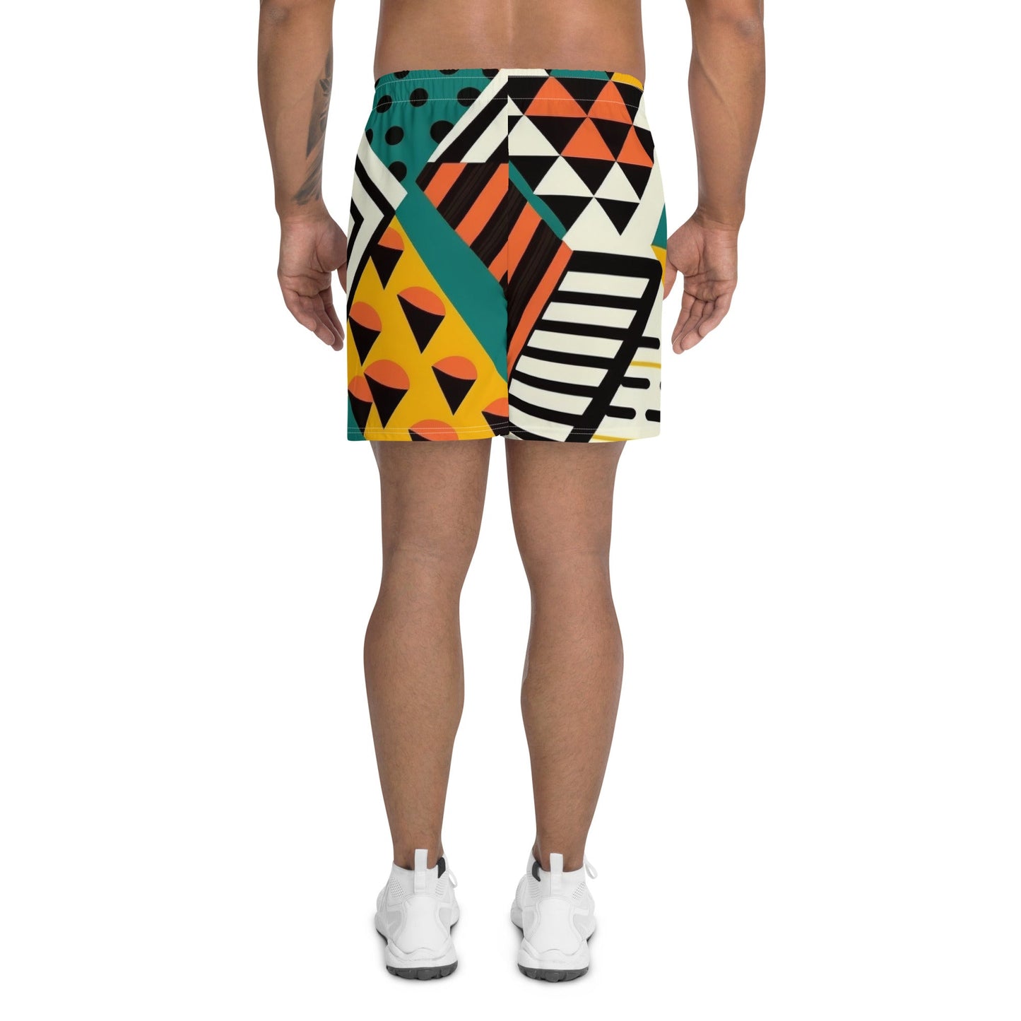 Colourful African Fabric Print Men's Shorts-7