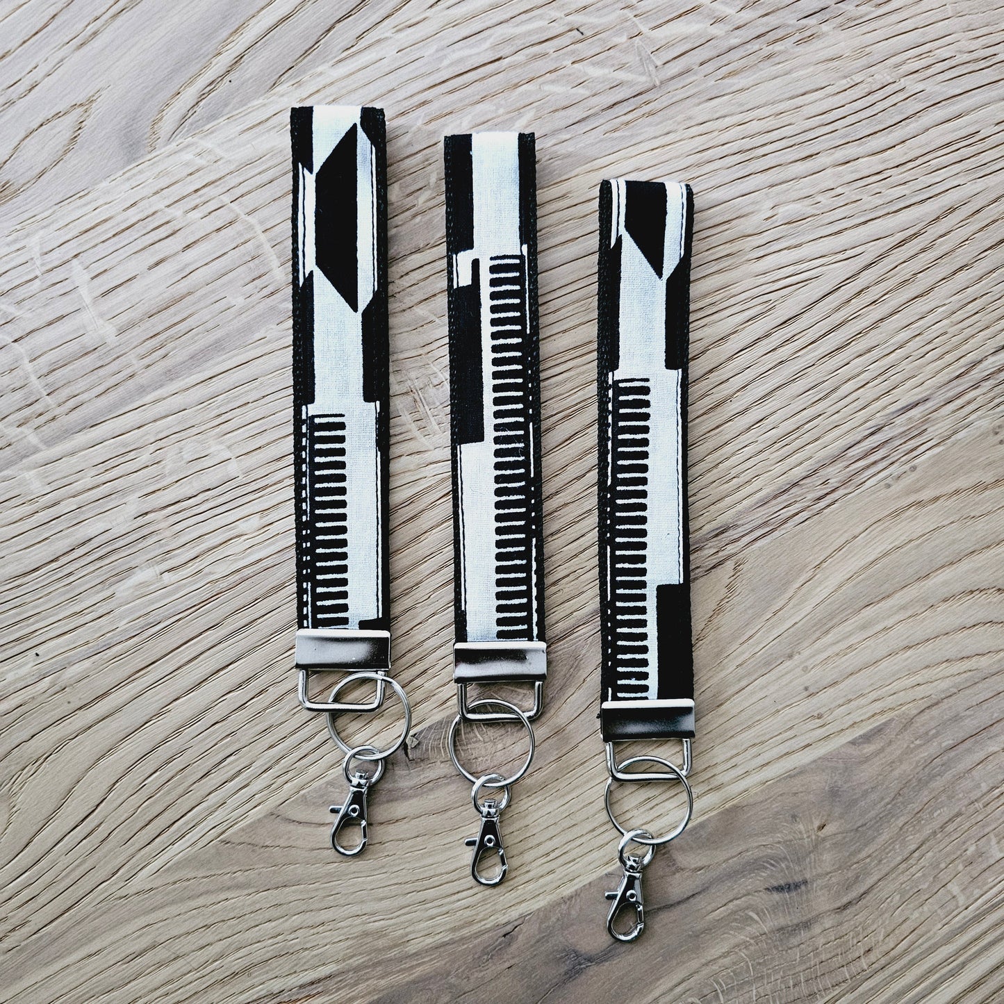 Set of 3 African Print  Key Fobs | Wristlet | Key Holder-5