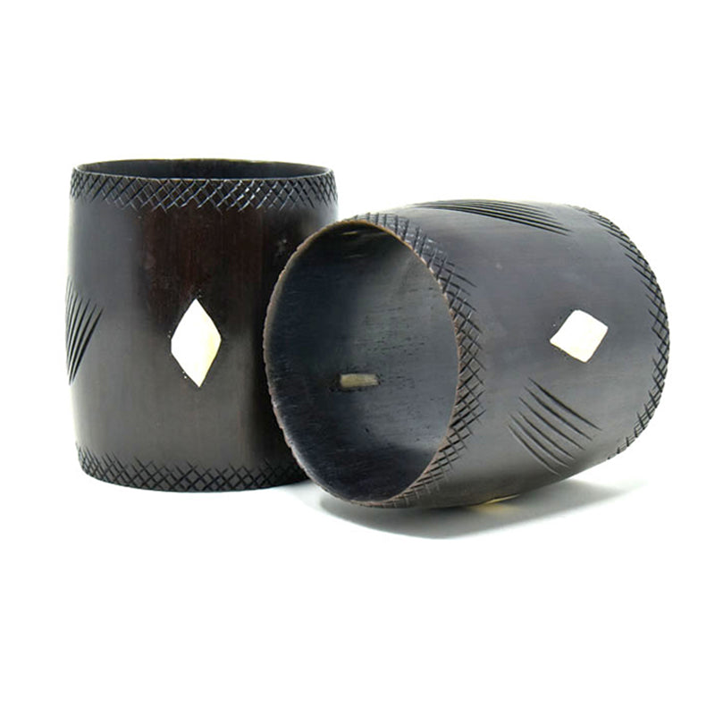 Ebony and Horn Bangle-0