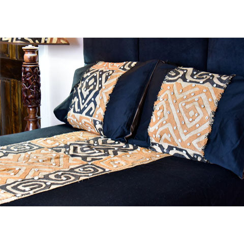 Kuba Bedspread Set Black 01-4