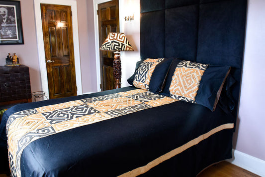 Kuba Bedspread Set Black 01-0
