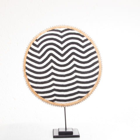 Beaded Cameroon Shield on Stand | Zig Zag Design-1