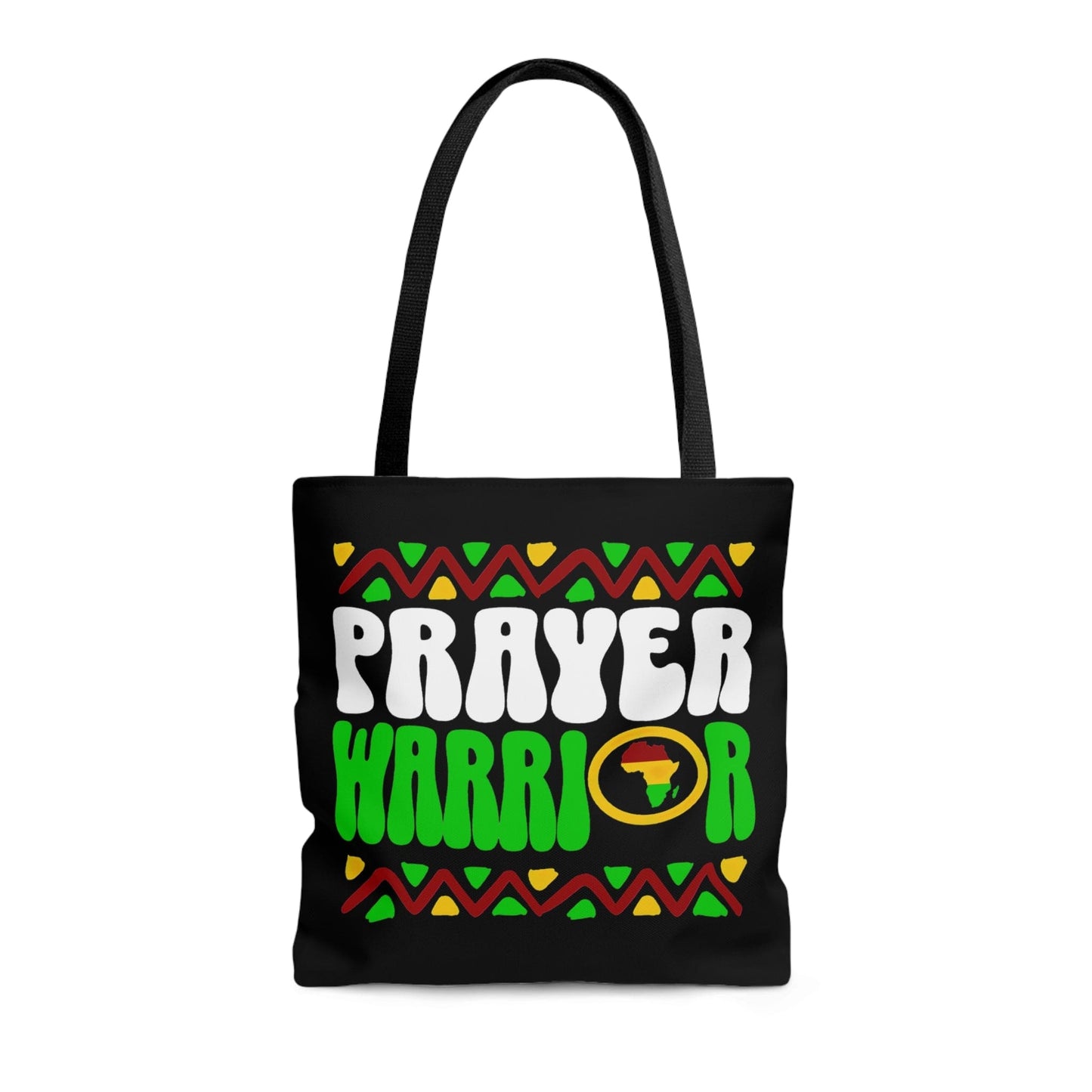 Canvas Tote Bag Prayer Warrior Christian Inspiration Africa-1