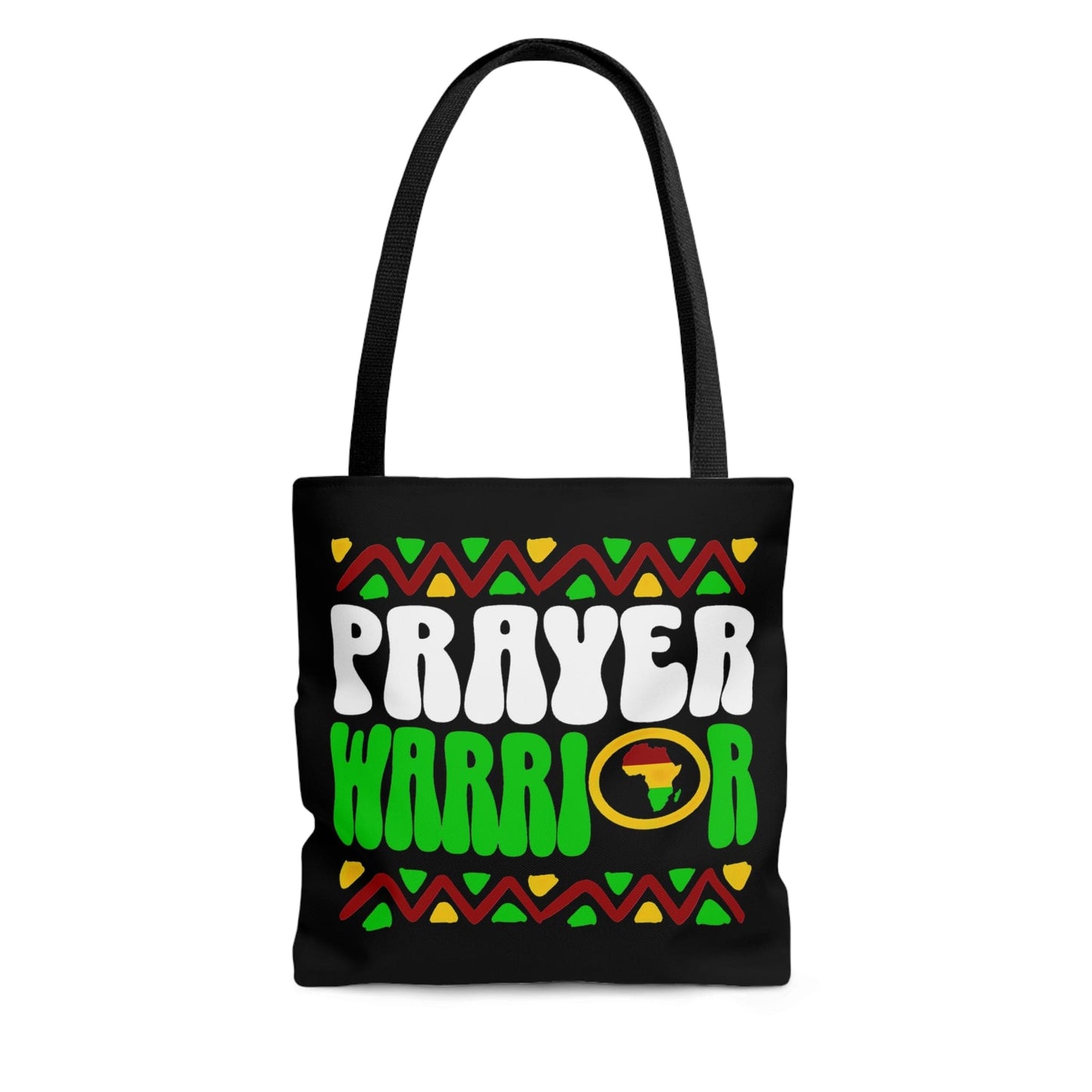 Canvas Tote Bag Prayer Warrior Christian Inspiration Africa-0