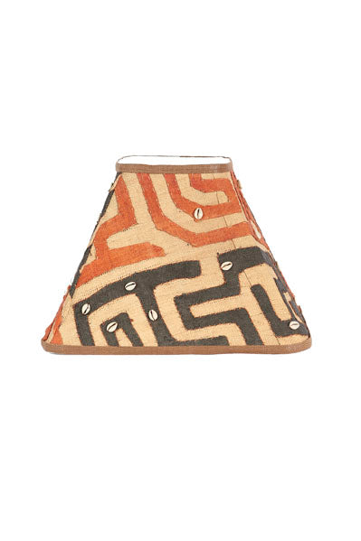 Ujamaa Lamp with Rectangle Kuba Lampshade-2