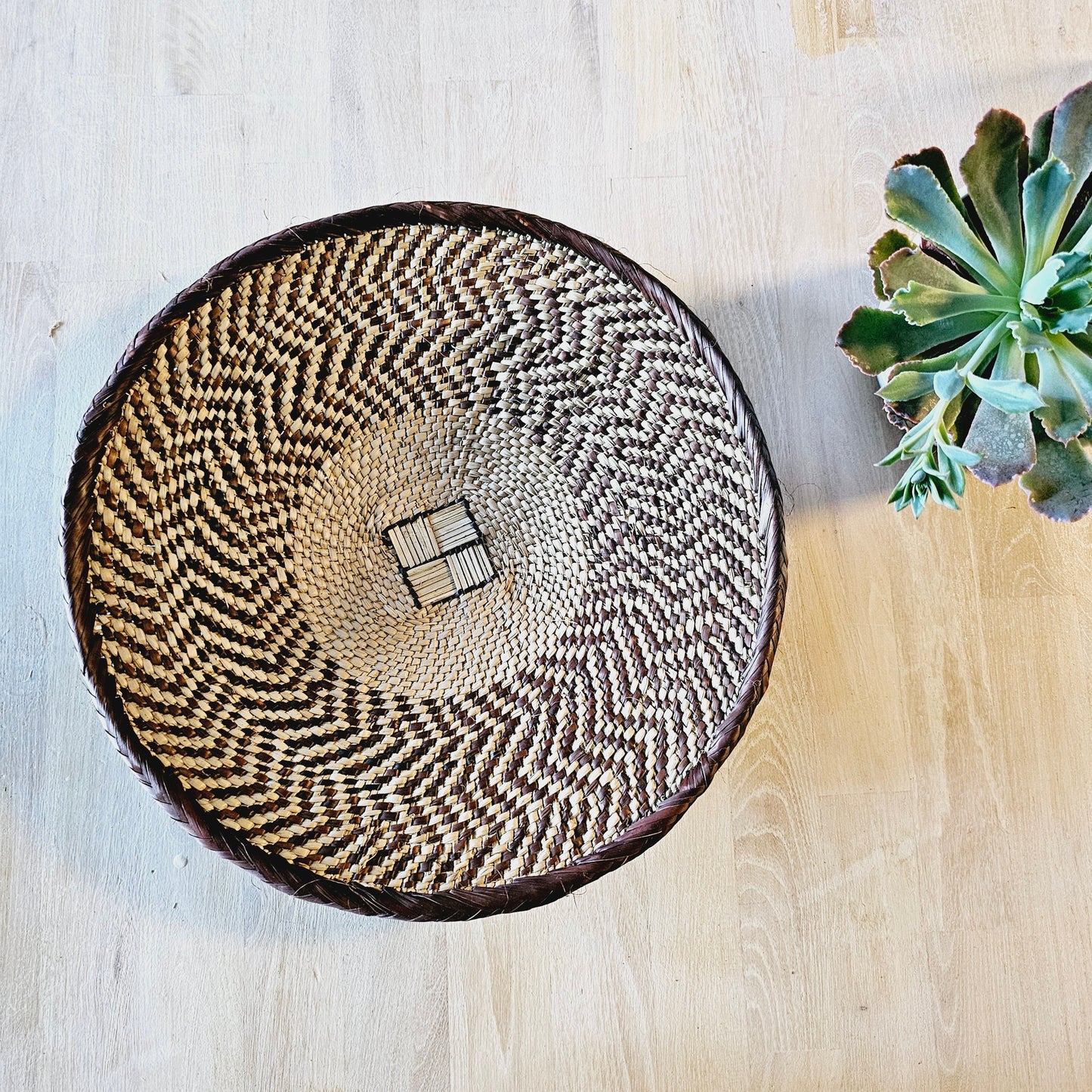 Set of 4 Handmade African Baskets Zimbabwe | Boho Wall Decor-1