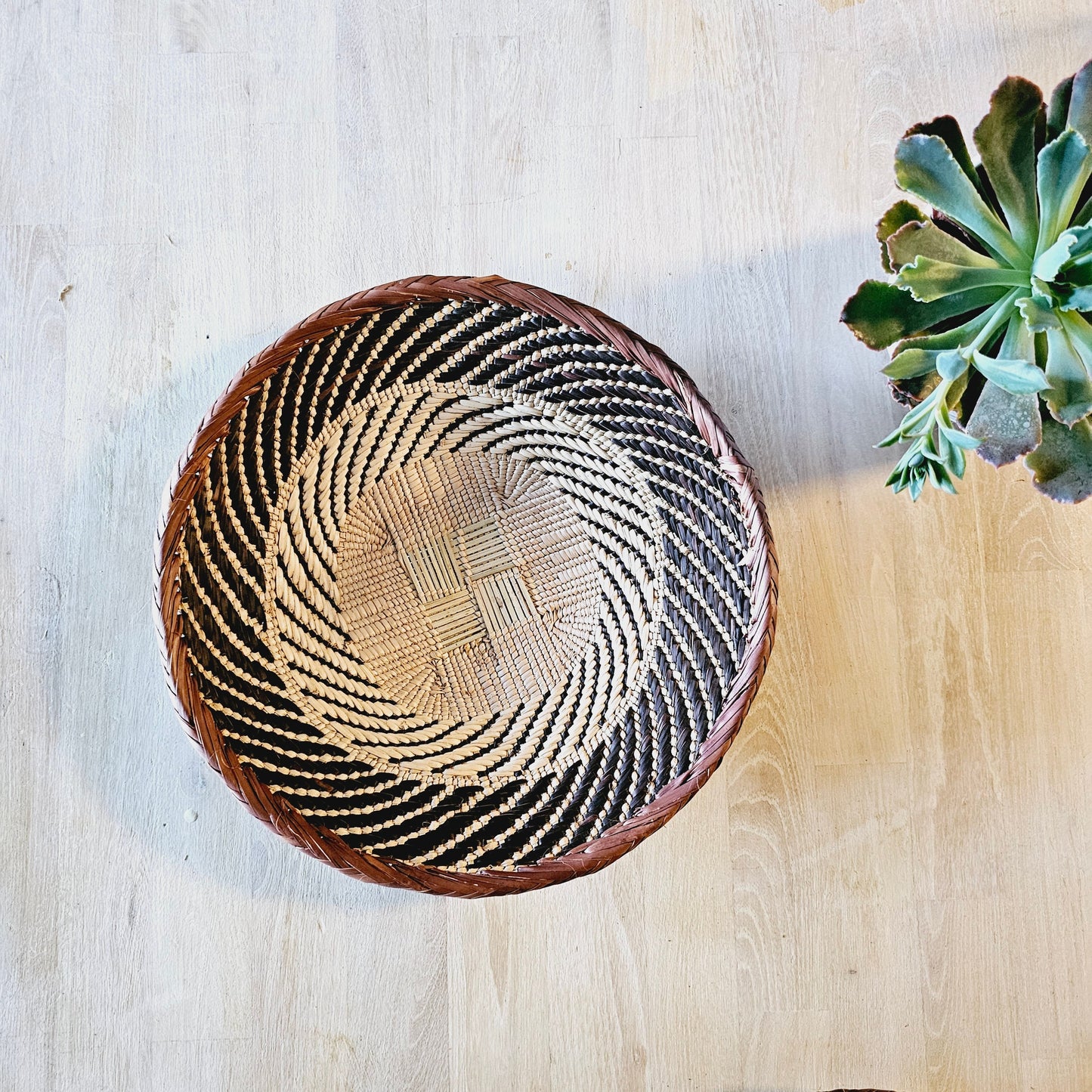 Set of 4 Handmade African Baskets Zimbabwe | Boho Wall Decor-2