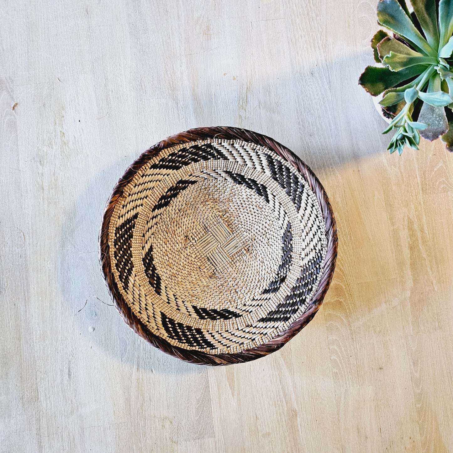 Set of 4 Handmade African Baskets Zimbabwe | Boho Wall Decor-4