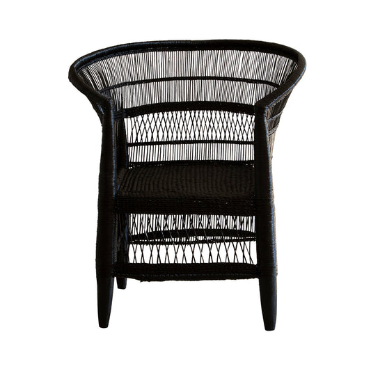 Malawi Cane Chair  | Black Handwoven in Malawi-0