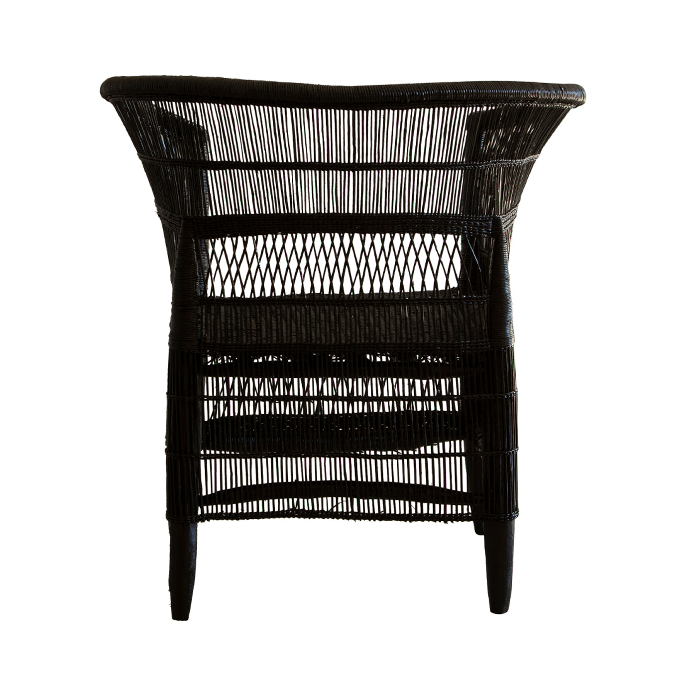 Malawi Cane Chair  | Black Handwoven in Malawi-1