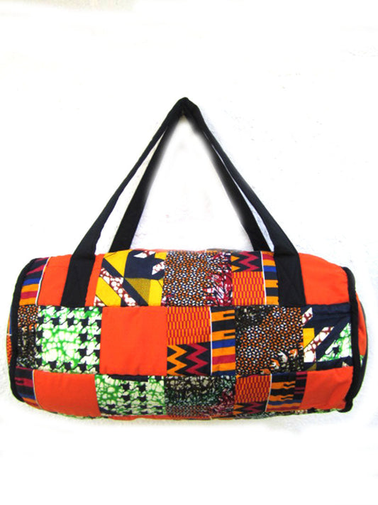 Kitenge Patch Duffle Bag 02-0