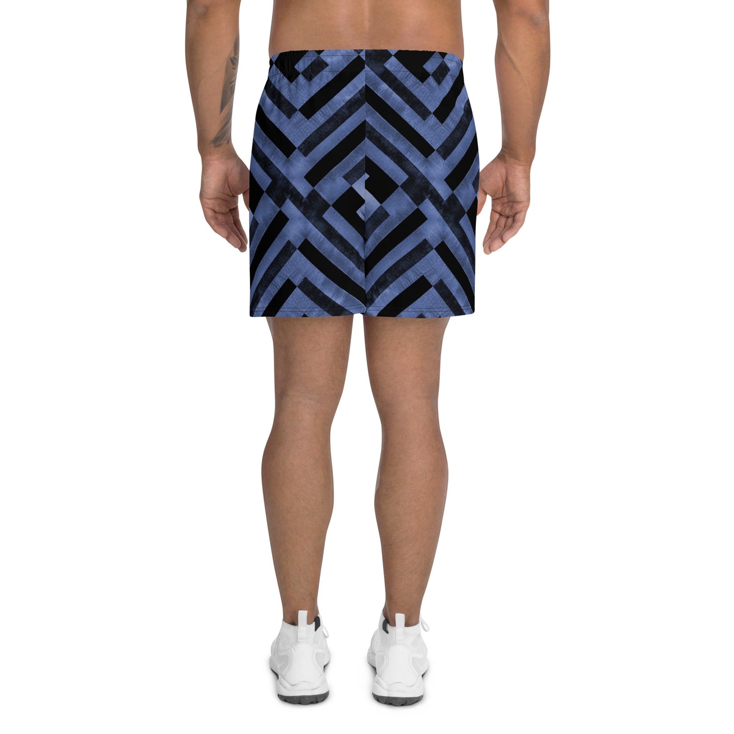 Men's Athletic Shorts in Indigo-5