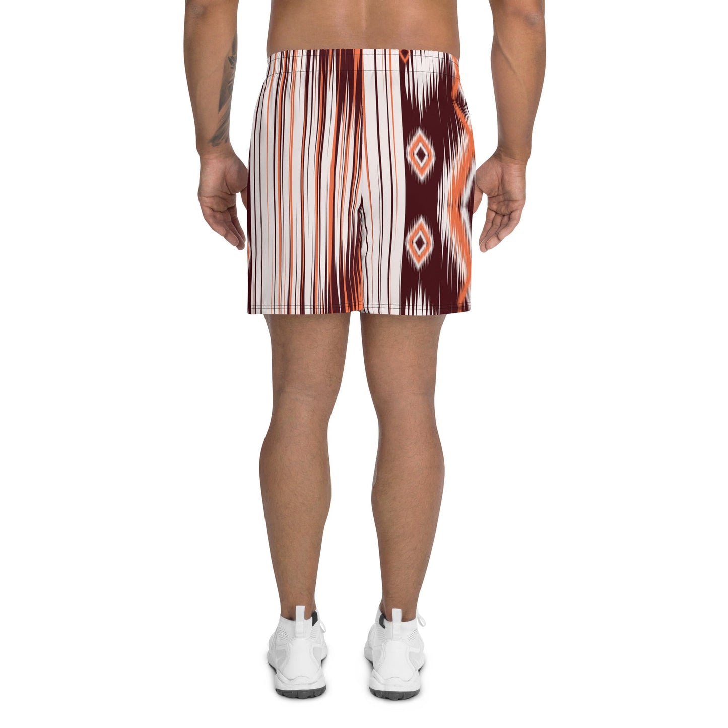 Brown Aztec Print Men's Shorts-6