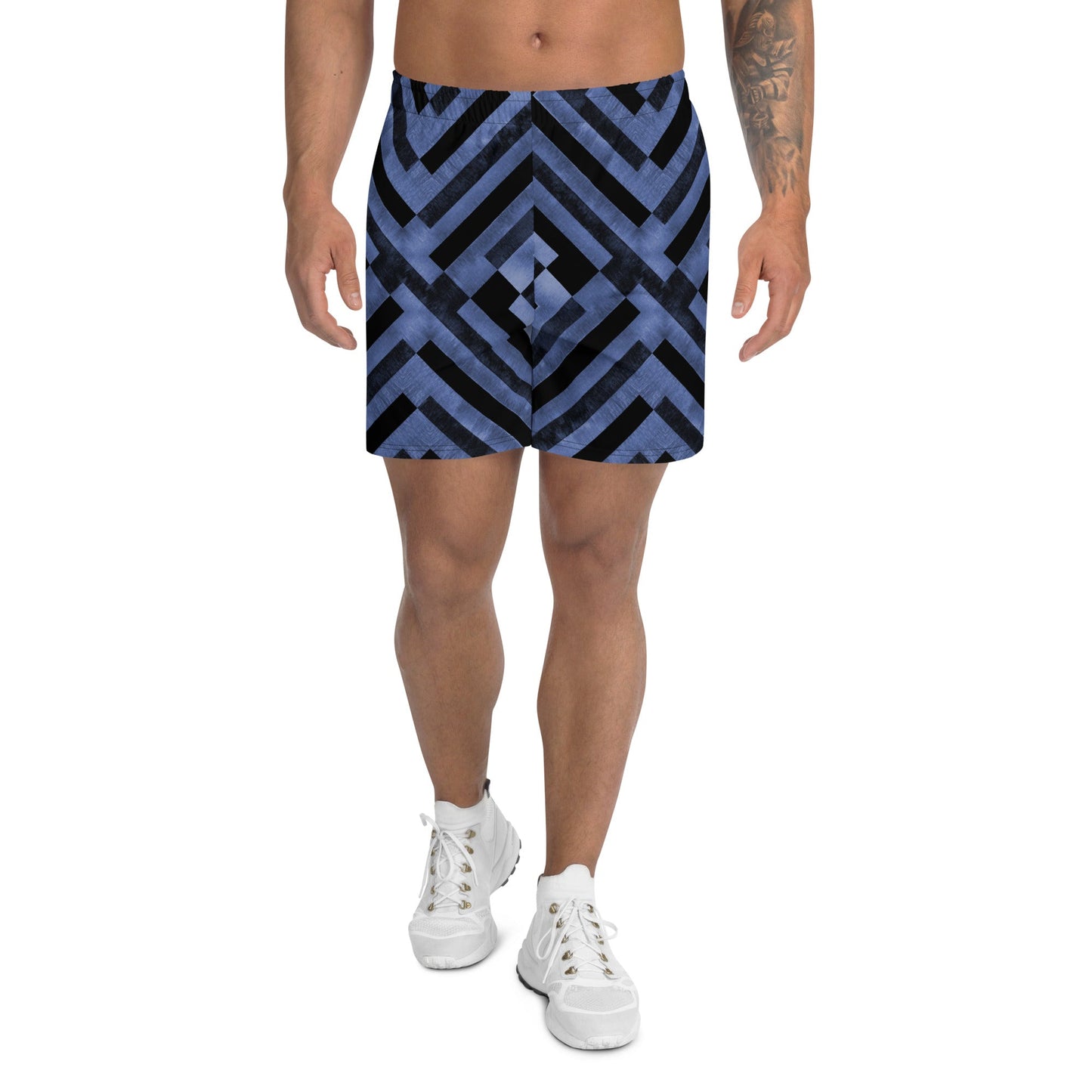 Men's Athletic Shorts in Indigo-3