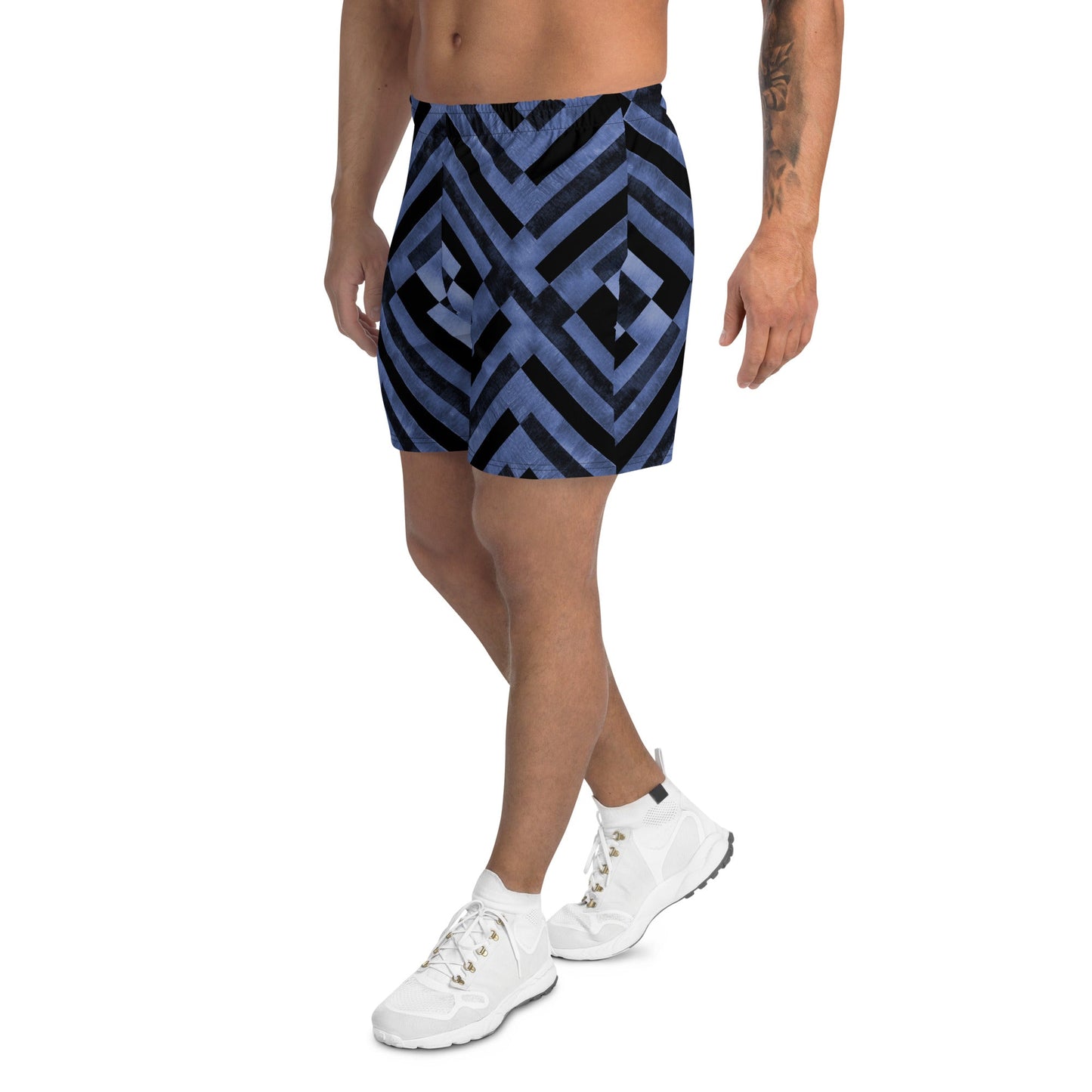 Men's Athletic Shorts in Indigo-1